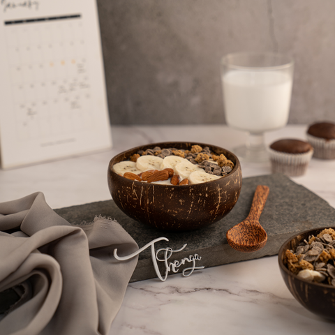 Coconut shell bowl