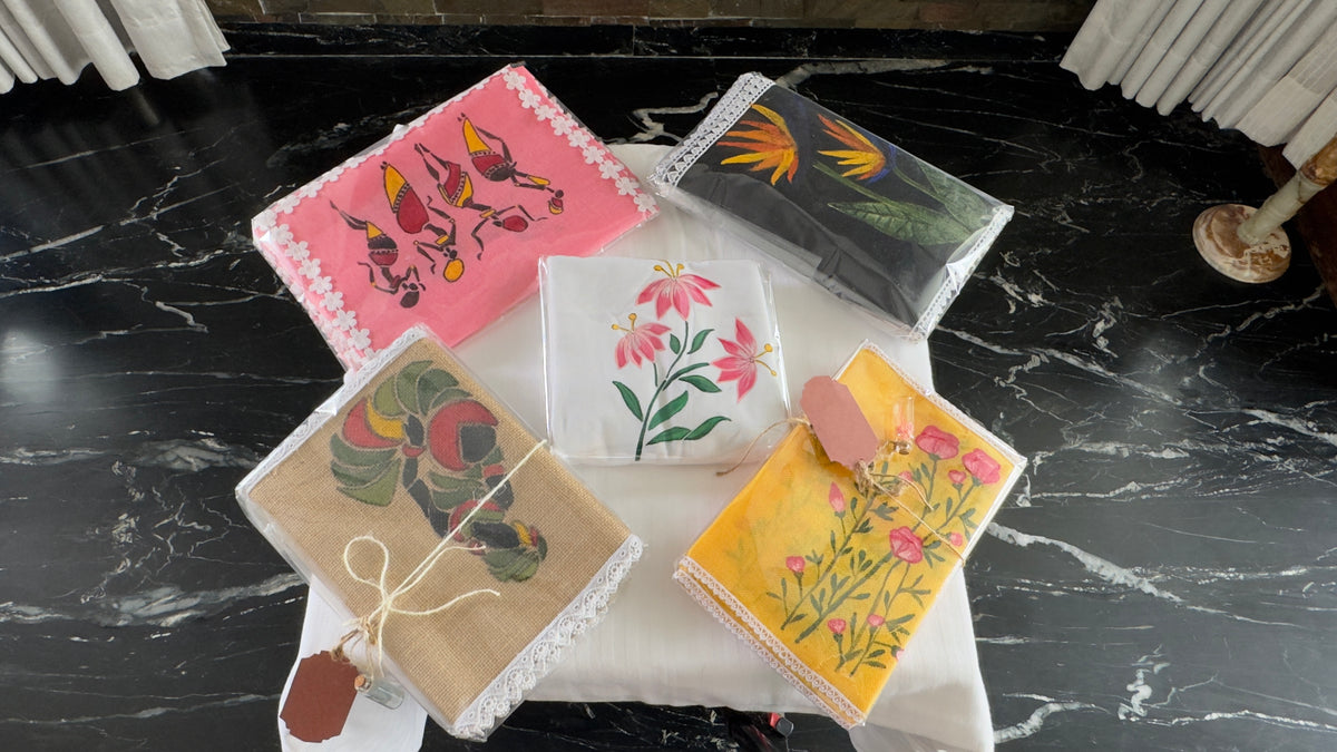 Hand painted set of mats