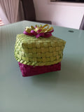 mini gift palm leaf basket