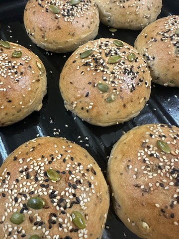 Mixed seed buns