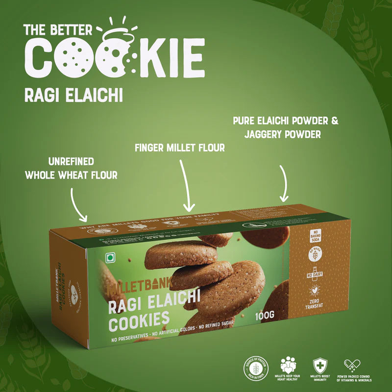 Ragi elaichi cookies