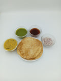 Dal Pakwan with Green and Imli Chutney